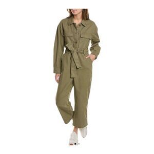 OAT NEW YORK Twill Jumpsuit Olive/Vintage Army Green Size XS